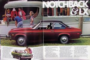 1974 Chevrolet Vega GT LX Stripes Estate Wagon Panel Express REV Sales Brochure