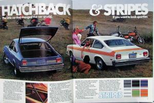 1974 Chevrolet Vega GT LX Stripes Estate Wagon Panel Express REV Sales Brochure