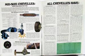 1975 Chevy Chevelle Malibu Laguna Mid Size Car REVISED Sales Brochure
