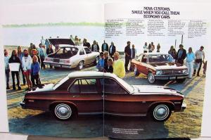 1975 Chevrolet Nova Coupe Sedan LN REVISED Sales Brochure Original