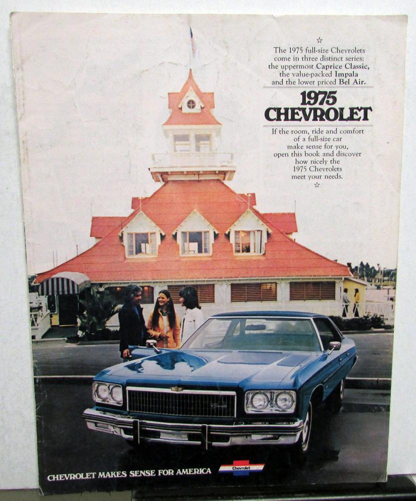 1975 Chevrolet Caprice Impala Bel Air REVISED Sales Brochure Original