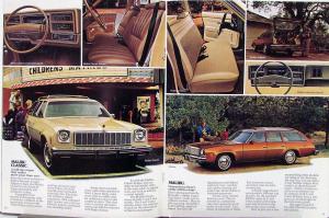 1975 Chevrolet Chevelle Vega Suburban Blazer Sportvan Wagons Sales Brochure