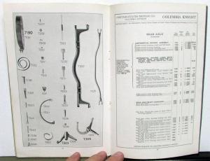 1913 Columbia Silent Knight Mark 88 Dealer Parts Book & Price List U.S. Motor Co