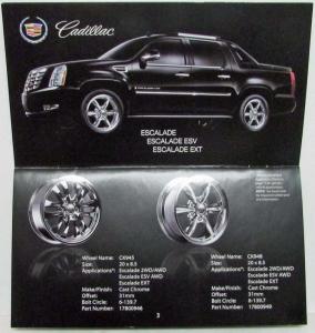 2007 Cadillac Accessory Wheels Premium Collection Sales Brochure