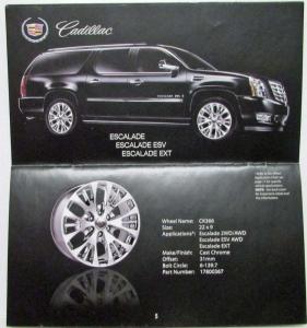 2007 Cadillac Accessory Wheels Premium Collection Sales Brochure