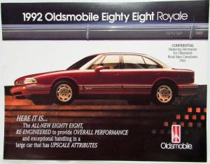 1992 Oldsmobile 88 Royale Marketing Kit for Sales Consultants - Confidential