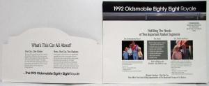 1992 Oldsmobile 88 Royale Marketing Kit for Sales Consultants - Confidential