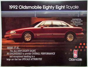 1992 Oldsmobile 88 Royale Marketing Kit for Sales Consultants - Confidential
