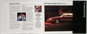 1992 Oldsmobile 88 Royale Marketing Kit for Sales Consultants - Confidential