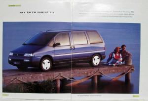 1997 Citroen Evasion Sales Brochure with Price Sheet and Folder - Norwegian