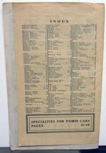 1914 ? American Auto Supply Co Automobile Parts & Accessories Catalog Ford Orig