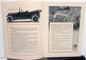 1915 Chalmers Master Light & New Six Car Models Dealer Sales Brochure Orig