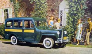 1948 Willys Overland Jeep Station Wagon Sedan Dealer Sales Brochure Large Orig