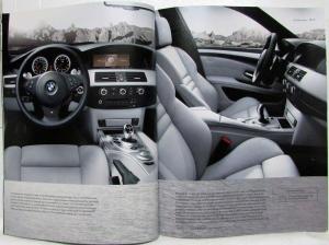 2008 BMW M5 Sedan and M6 Coupe & Convertible Sales Brochure