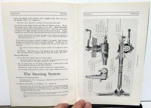 1930 Jordan Model G Owners Manual Instruction Book