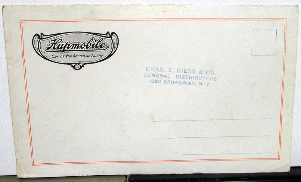 1915 Hupmobile Sales Brochure Mailer Touring Roadster Sedan Features Specs Orig