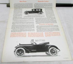 1915 Hupmobile Sales Brochure Mailer Touring Roadster Sedan Features Specs Orig