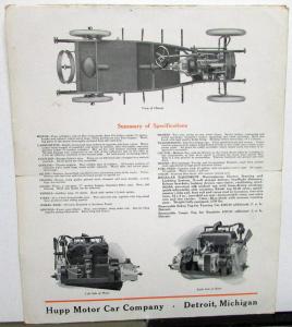 1915 Hupmobile Sales Brochure Mailer Touring Roadster Sedan Features Specs Orig