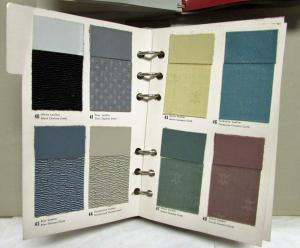 1962 Cadillac Dealer Album Color & Upholstery Selections Fabric Paint Samples