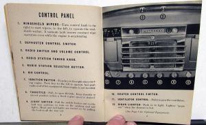 1948 Kaiser Special Owners Instruction Book Manual