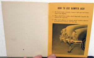 1948 Kaiser Special Owners Instruction Book Manual