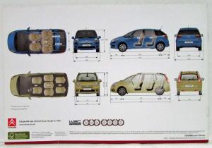 2008-2009 Citroen C4 Picasso & Grand MPV Sales Brochure - UK Market