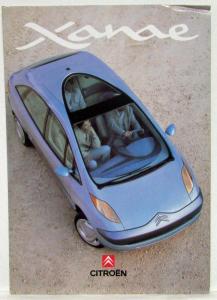 1995 Citroen Xanae Concept Vehicle Folder/Poster - UK Market