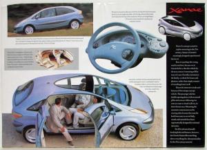 1995 Citroen Xanae Concept Vehicle Folder/Poster - UK Market