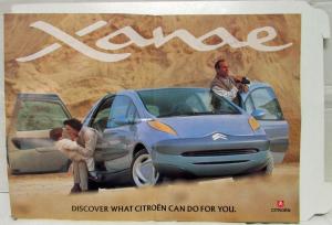 1995 Citroen Xanae Concept Vehicle Folder/Poster - UK Market