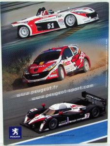 2008-2009 Peugeot Sport Aims for Victory Sales Folder - French Text