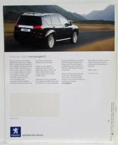 2007 Peugeot 4007 Sales Brochure - Finnish Text