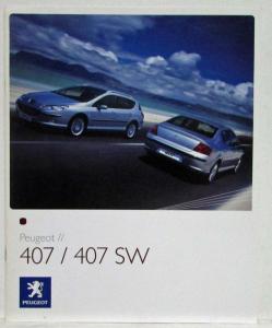 2006 Peugeot 407 / 407SW Sales Brochure - Finnish Text