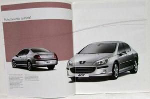 2006 Peugeot 407 / 407SW Sales Brochure - Finnish Text