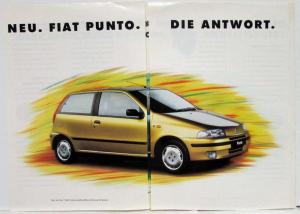1994 Fiat Punto Magazine Ad - German Text