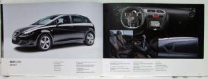 2009 SEAT Leon Sales Brochure - UK Market
