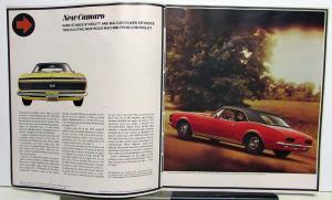 1967 Chevrolet New Camaro Sales Brochure - Rally Sport SS 350