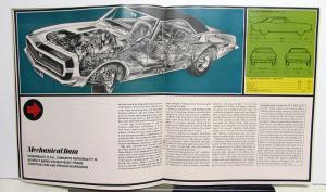 1967 Chevrolet New Camaro Sales Brochure - Rally Sport SS 350