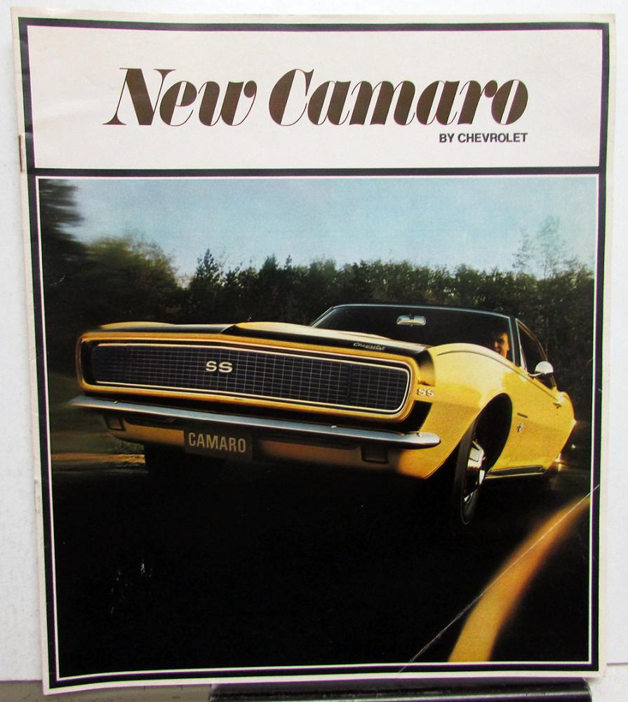 1967 Chevrolet New Camaro Sales Brochure - Rally Sport SS 350 396 REVISED