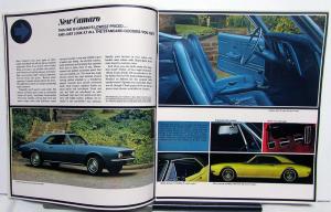 1967 Chevrolet New Camaro Sales Brochure - Rally Sport SS 350 396 REVISED