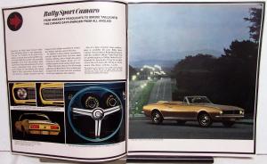 1967 Chevrolet New Camaro Sales Brochure - Rally Sport SS 350 396 REVISED