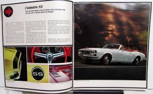 1967 Chevrolet New Camaro Sales Brochure - Rally Sport SS 350 396 REVISED