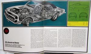 1967 Chevrolet New Camaro Sales Brochure - Rally Sport SS 350 396 REVISED