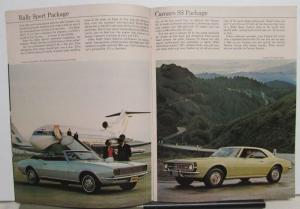 1968 Chevrolet Camaro Sales Brochure Hugger SS RS 396 Options Features Original