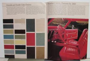 1968 Chevrolet Camaro Sales Brochure Hugger SS RS 396 Options Features Original
