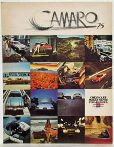 1975 Chevrolet Camaro Color Sales Brochure - Sport Coupe Type LT - REVISED
