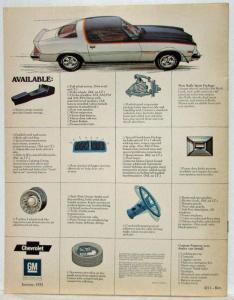 1975 Chevrolet Camaro Color Sales Brochure - Sport Coupe Type LT - REVISED