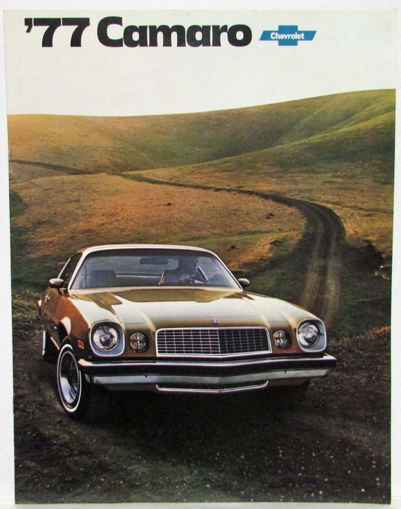 1977 Chevrolet Camaro Sport Coupe Type LT Rally Sport Sales Brochure REVISED