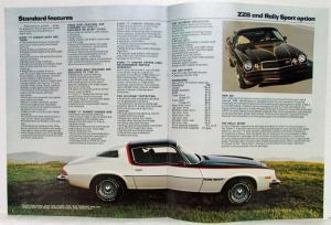 1977 Chevrolet Camaro Sport Coupe Type LT Rally Sport Sales Brochure REVISED