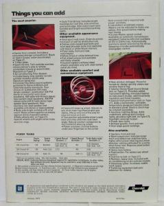 1977 Chevrolet Camaro Sport Coupe Type LT Rally Sport Sales Brochure REVISED