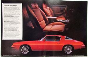 1980 Chevrolet Camaro Sales Brochure - Berlinetta Z28 Rally Sport Coupe